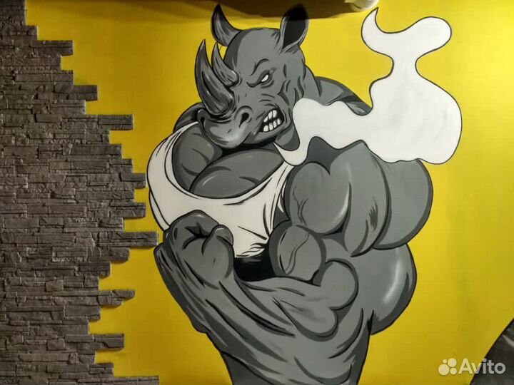 Граффити. Художественная роспись. Монументальная ж