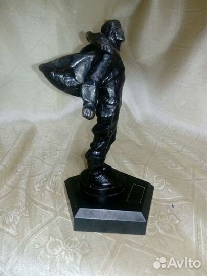 Статуэтка. Чугун. СССР. Летчик. Чкалов