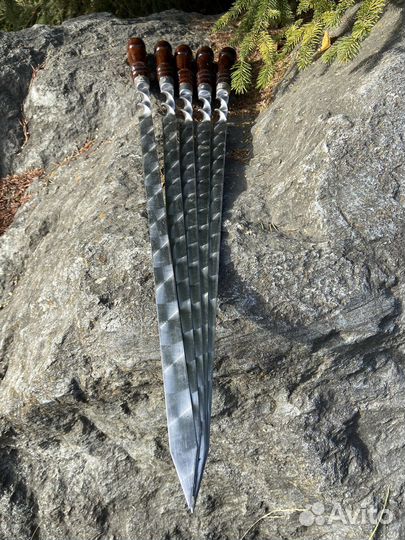 Шампура с деревянной ручкой