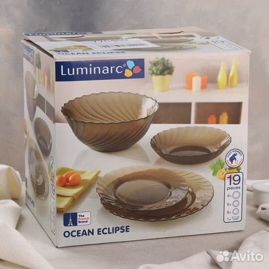 Набор столовый стеклянный Ocean. Eclipse, 19 предм