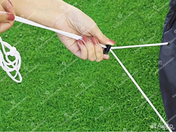 Тент для бассейна 400х200 см прямоугольный