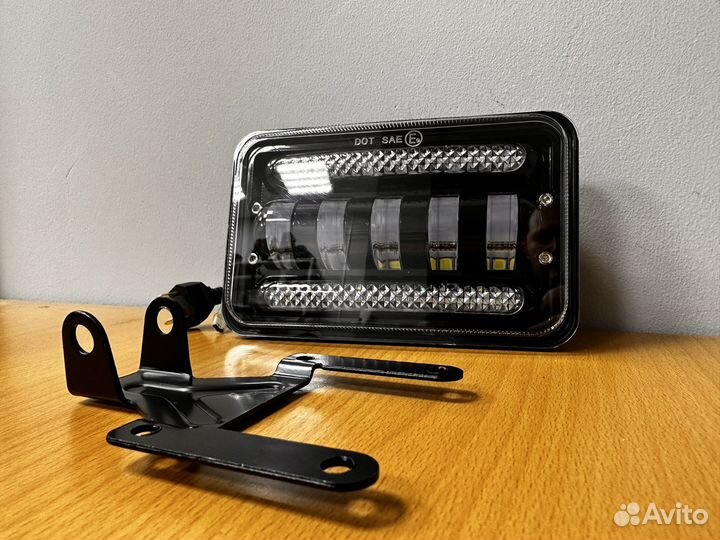 Лед птф 12-24v дхо 5 линз 50w, фсо противотуманки