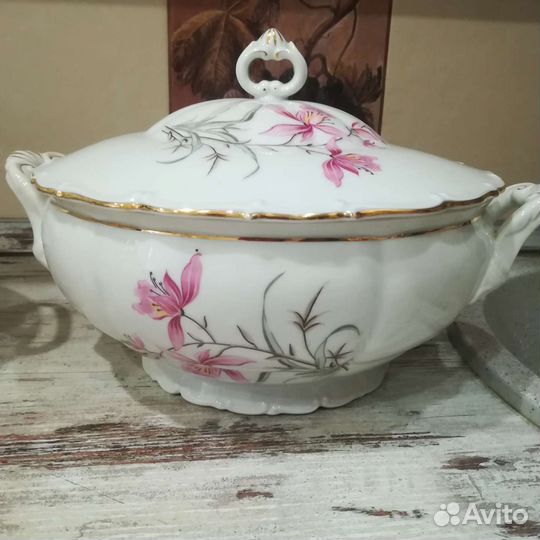 Супницы, фарфор винтаж Чехословакия,Богемия