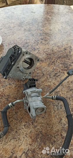 Дроссель и клапан EGR на двс 1nzfe toyota