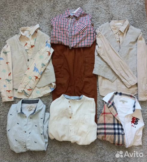 Рубашки жилетки брюки 122- 134