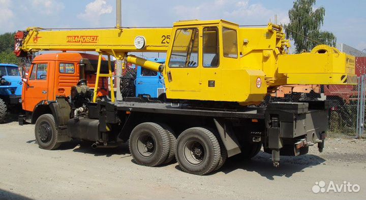 Аренда и услуги автокрана, 25 т, 22 м