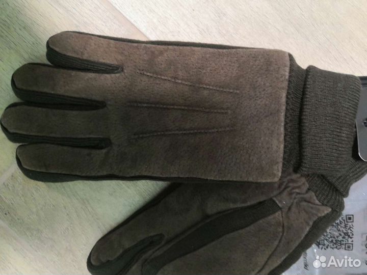 Новые перчатки натуральная замша