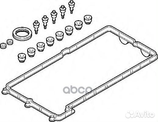 Прокладка кл крышки комплект 725340 Elring
