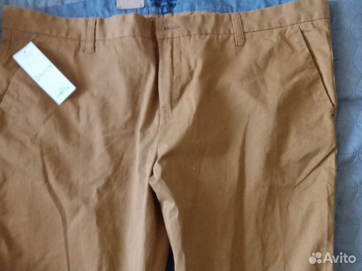 Муж брюки желто-коричн.цвета