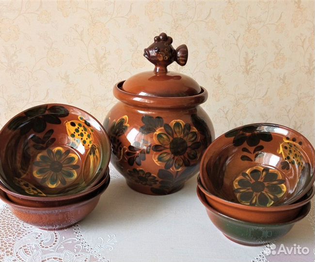 Керамическая посуда. Набор для ухи