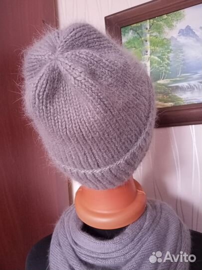 Шапка из пуха норки бини