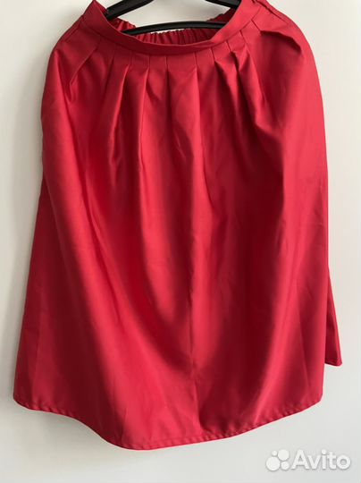 Юбка красная