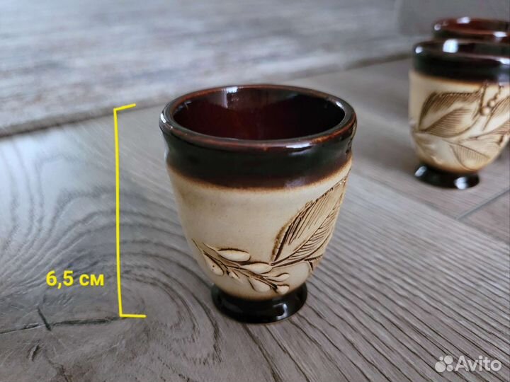 Рюмки глиняные винные