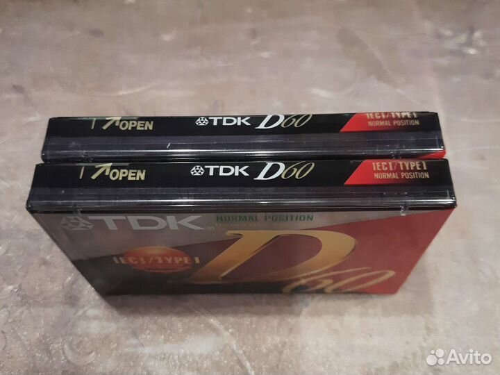 Аудио кассета TDK D 60 запечатанная