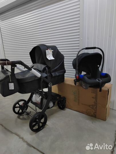 Детская коляска трансформер 2в1/3в1 Aimile экокожа