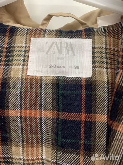 Плащ для девочки zara 98