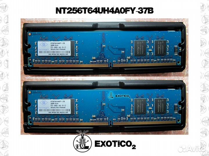 Оперативная память Nanya 256 мб DDR2 533 мгц dimm