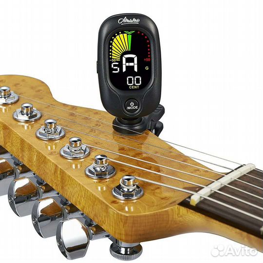 Тюнер цифровой для настройки гитары укулеле скрипк