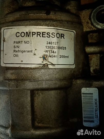 Компрессор автокондиционера Rover 75