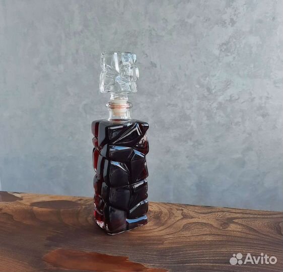 Флакон Iceberg Kesma,375 мл,хрусталь,винтаж,Египет