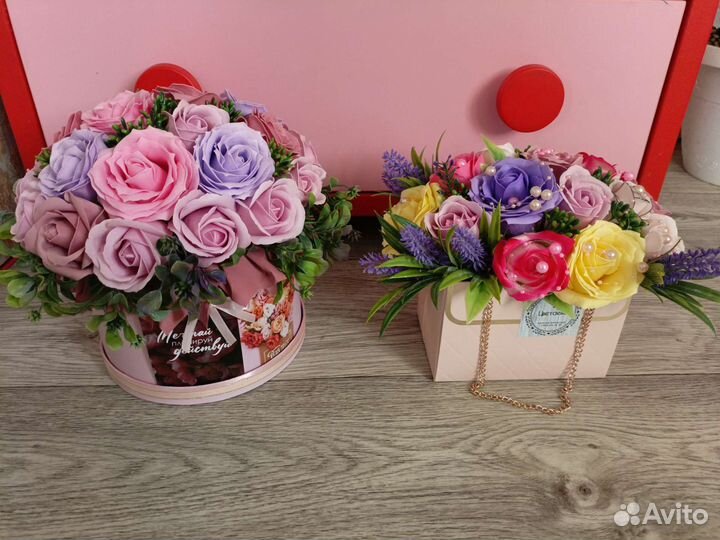 Букет цветов из мыла