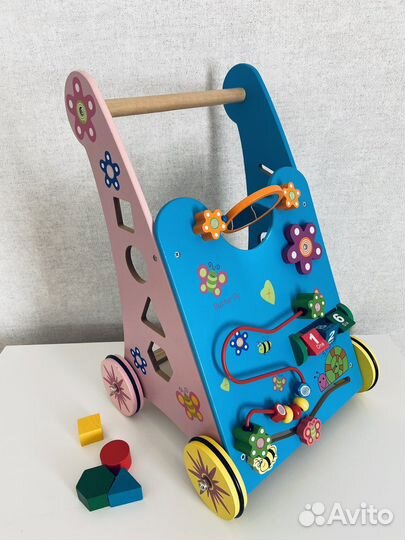 Каталка ходунки из дерева новая