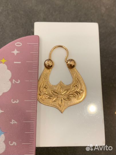 Серьги золотые 585 пробы