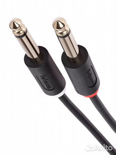 Кабель 3.5мм - 2 х 6.35 PRO 1,5 метра