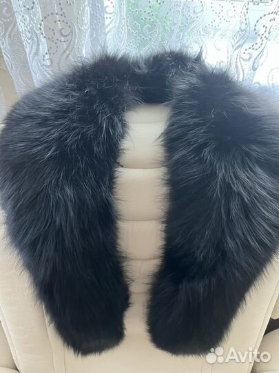 Меховой воротник песец,чернобурка