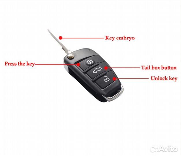 Центральный замок с выкидным ключом