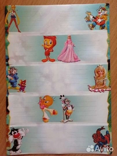 Наклейки Барби Сейлор Мун Русалочка