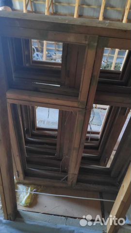 Оконный блок деревянный