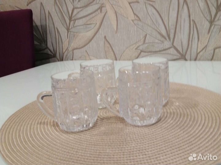 Кружки пивные СССР хрусталь