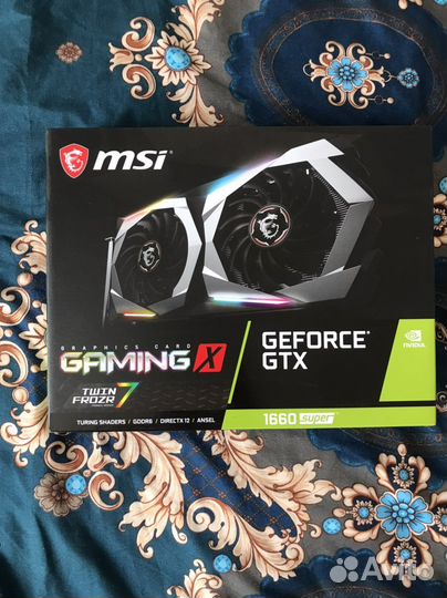 MSI GTX 1660 super gaming X 6GB гарантия