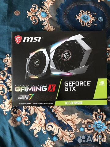 MSI GTX 1660 super gaming X 6GB гарантия