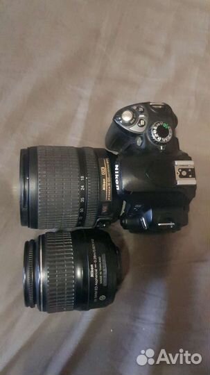 Nikon d40x с двумя объективами