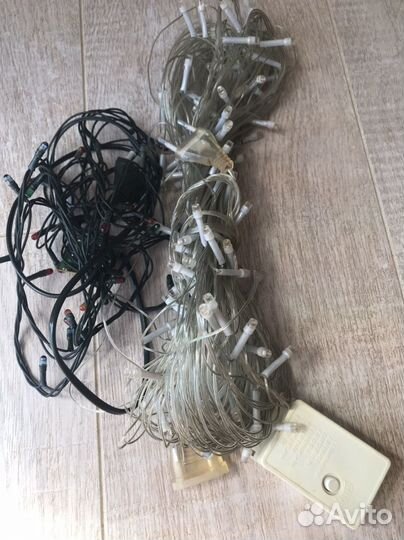 Две не рабочие гирлянды