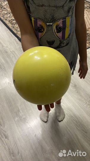 Мяч гимнастический Sasaki 15 см лимонный