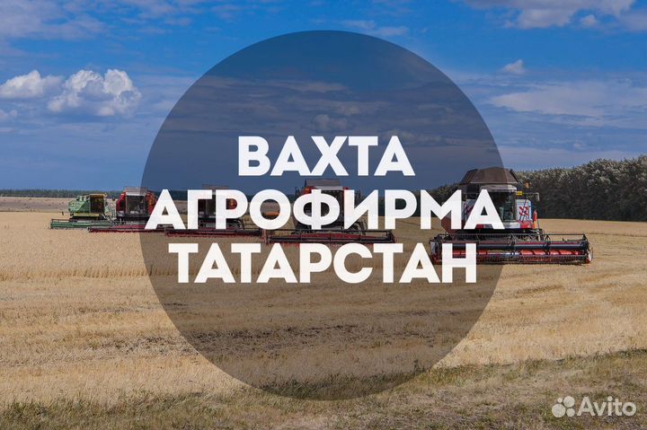 Вахта с проживанием в Татарстане Разнорабочий