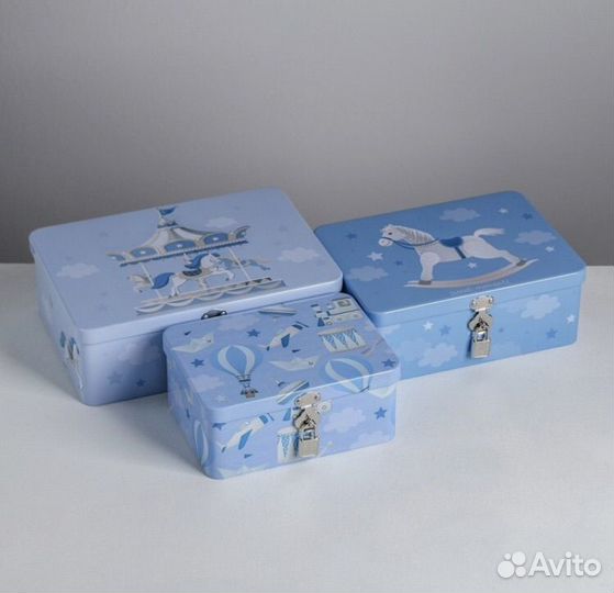 Коробки металические набор подарочный