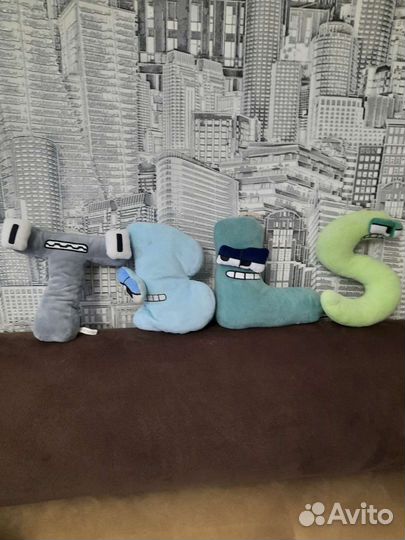 Игрушки мягкие,алфавит Лора и радужные друзья