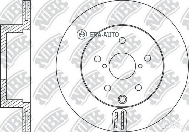 Nibk RN21002 Диск тормозной lexus RX 2008-2012 RN21002