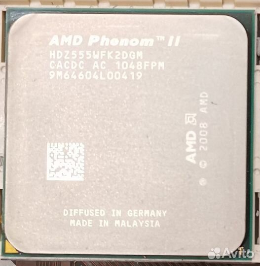 Процессор AMD Phenom II X2 555 AM3 + кулер