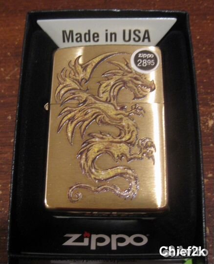 Zippo. Golden Dragon/ Золотой дракон. Коллекц. NEW