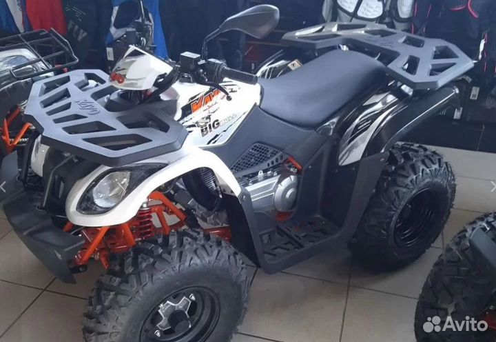 Квадроцикл Kayo Big Bull черно-белый