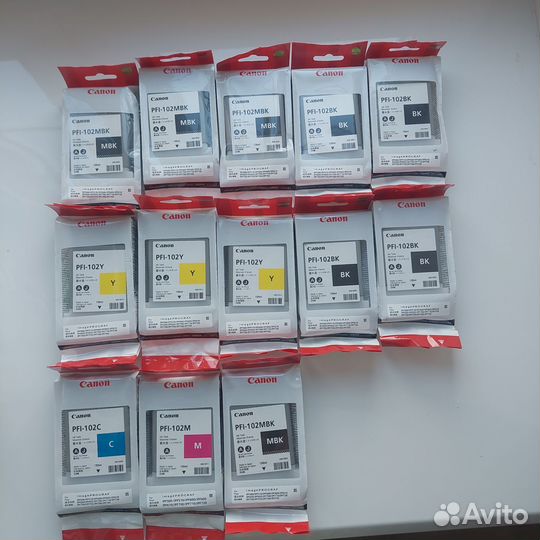 Картридж Canon PFI-102Y 102C 102BK 102MBK