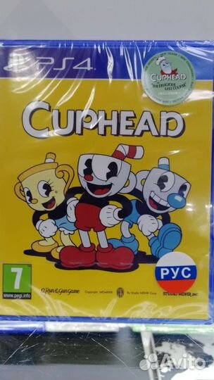 Cuphead ps4 диск русская