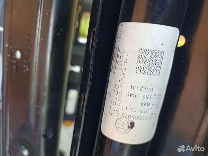 Jetta 6 каркас сиденья левый