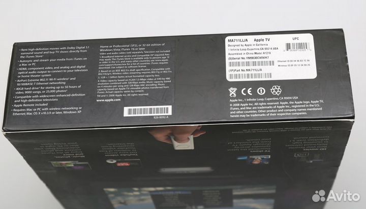 Приставка Apple TV A1218, первая версия, 160 гб с