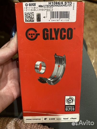 Вкладыши коренные glyco citroen c4 ep6